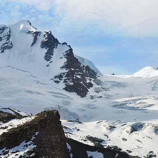 Gran Paradiso seen from Chabod hut